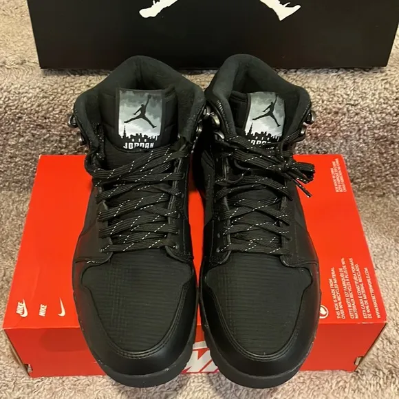 Nike Air Jordan 1 Trek shoes sneakers outdoor 2013 black 617344 010 Mens Size 8