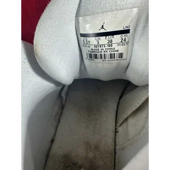 Nike Air Jordan Jumpman Pro BG‎ (GS) Platinum White 907973-100 Youth Size 5.5Y