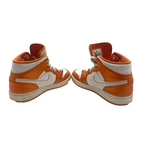 Nike Air Jordan Shoes Mens 9 Orange White 1 Mid SE Electro DM3531-800‎ Syracuse