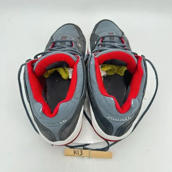 Nike Air Jordan S.U. Men Size 13 314317-002 Grey Red Trainer Athletic Shoes