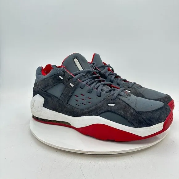Nike Air Jordan S.U. Men Size 13 314317-002 Grey Red Trainer Athletic Shoes
