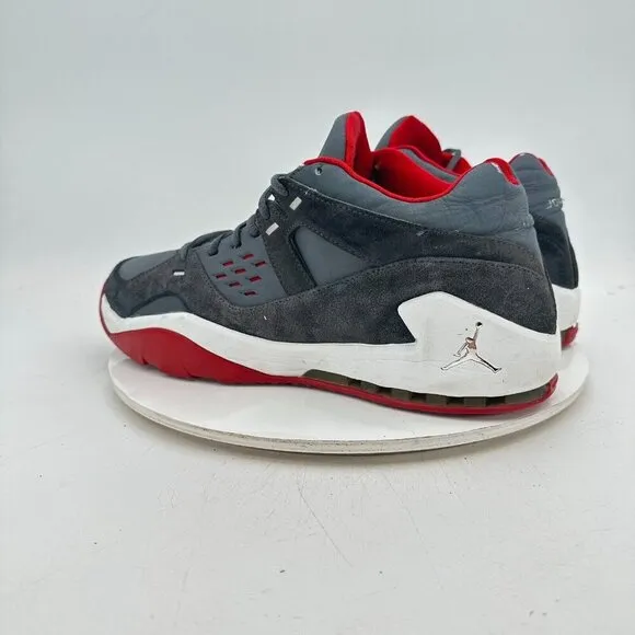 Nike Air Jordan S.U. Men Size 13 314317-002 Grey Red Trainer Athletic Shoes