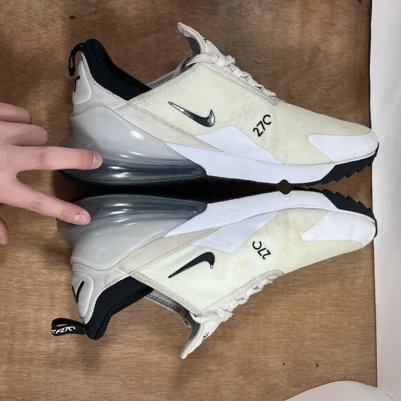Nike Air Max 270 Golf ‘White Black’ CK6483-103 Spikeless Shoes (Men’s Size 12)