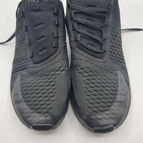 Nike Air Max 270 Mens 10 Triple Black Shoes Athletic Outdoors Casual AH8050-005