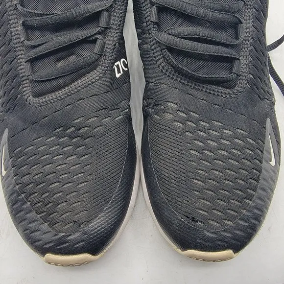 Nike Air Max 270 Mens 10.5 Black Athletic Sneaker Shoes Casual AH8050-002