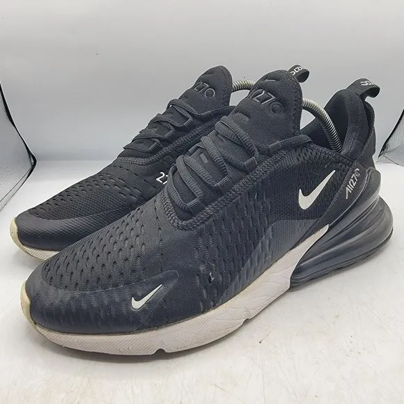 Nike Air Max 270 Mens 10.5 Black Athletic Sneaker Shoes Casual AH8050-002