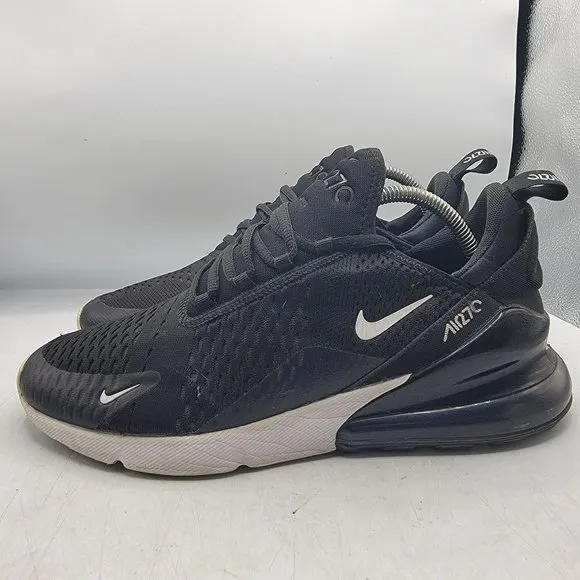Nike Air Max 270 Mens 10.5 Black Athletic Sneaker Shoes Casual AH8050-002
