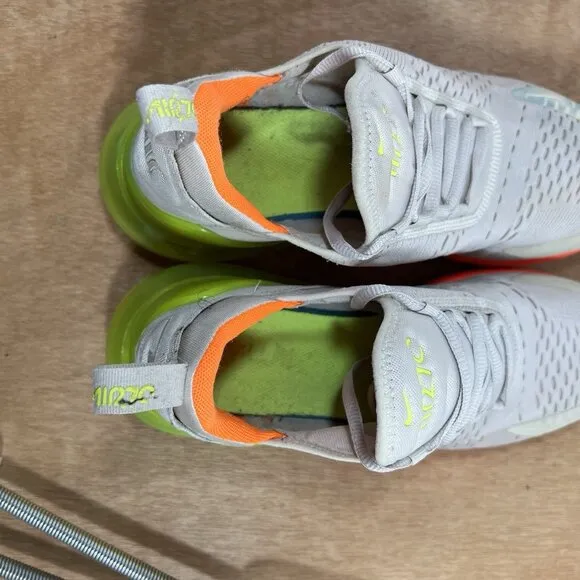 Nike Air Max 270 Women’s Size 10 Desert Sand/Hot Punch/Volt (AH6789-005) Shoes