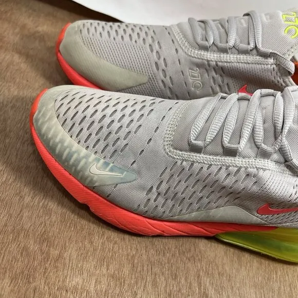 Nike Air Max 270 Women’s Size 10 Desert Sand/Hot Punch/Volt (AH6789-005) Shoes