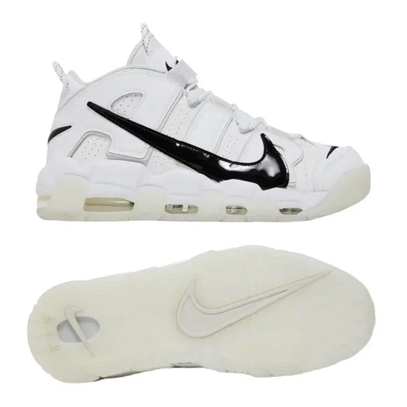 Nike Air More Uptempo 'Copy Paste' Mens Basketball Shoes White Black DQ5014 100