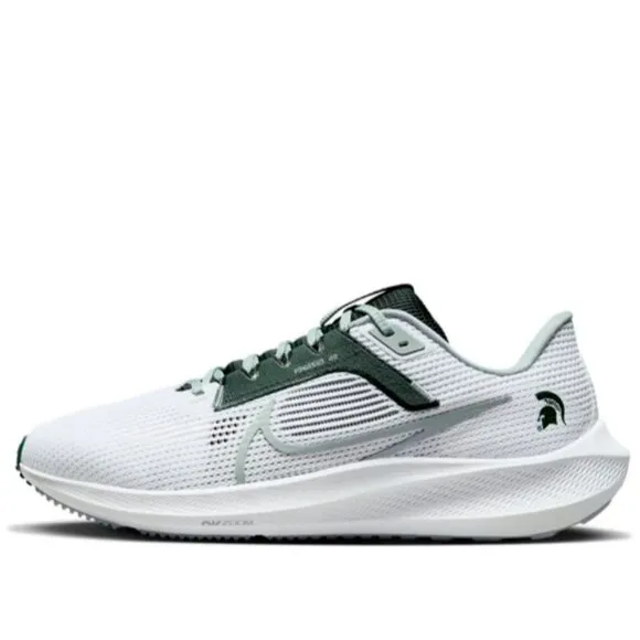 NIKE AIR PEGASUS 40 MICHIGAN STATE SPARTANS MEN'S Size 12 WHITE/GREEN NEW