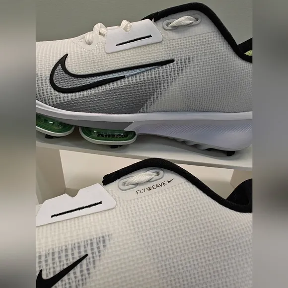 Nike Air Zoom Infinity Tour 2 Wide White Vapor Volt FD0218-100 Golf Shoes size 6