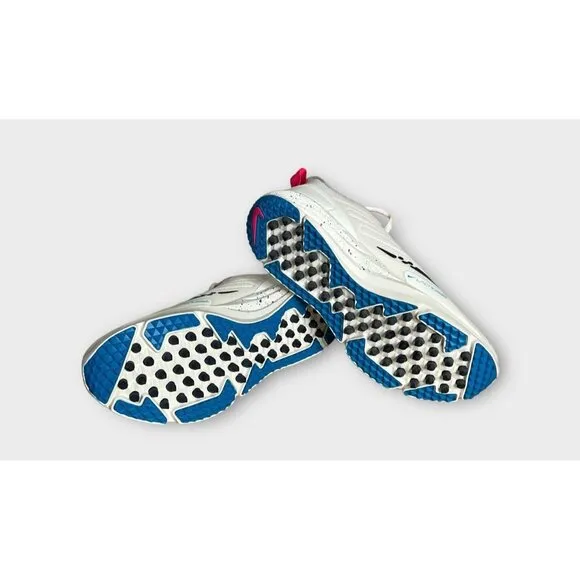 Nike Alpha Huarache Pro 8 LAX Turf Lacrosse Shoes Men's White Size 9 CZ6559-116