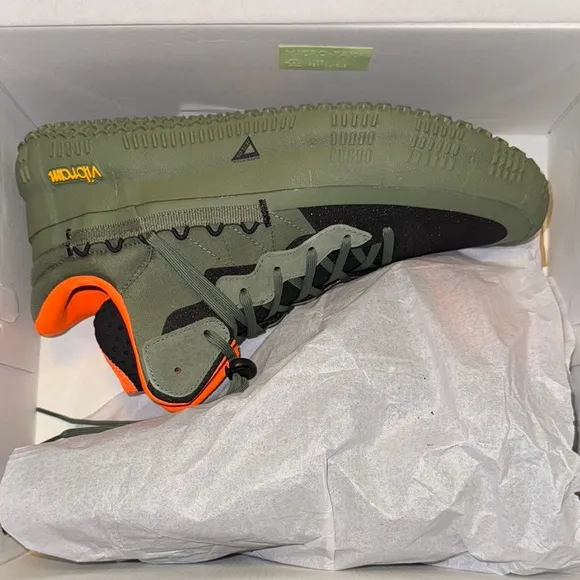 Nike Athletic Shoes Green Orange Modern Design