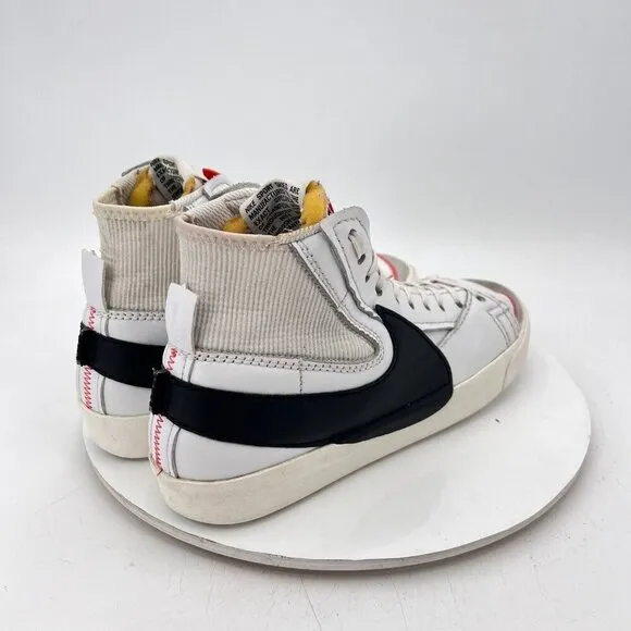 Nike Blazer Mid 77 Jumbo Men Size 9.5 DD3111-100 Swoosh Panda White Black Shoes