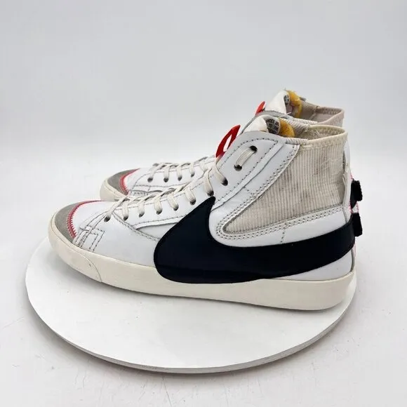 Nike Blazer Mid 77 Jumbo Men Size 9.5 DD3111-100 Swoosh Panda White Black Shoes