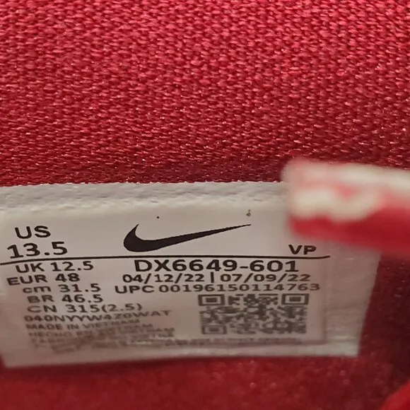 Nike Cosmic Unity 2 TB Int'l Red Mens Size 13.5 DX6649-601 Shoes New Sneakers
