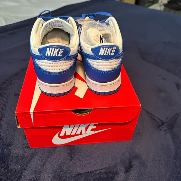 Nike Dunk Low Special Edition Men's Shoes - Blue and White