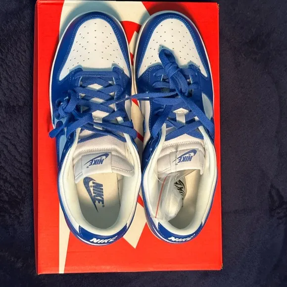 Nike Dunk Low Special Edition Men's Shoes - Blue and White