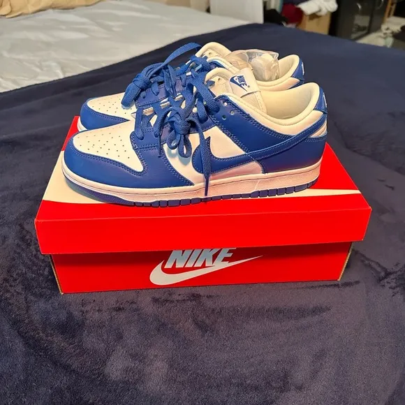 Nike Dunk Low Special Edition Men's Shoes - Blue and White