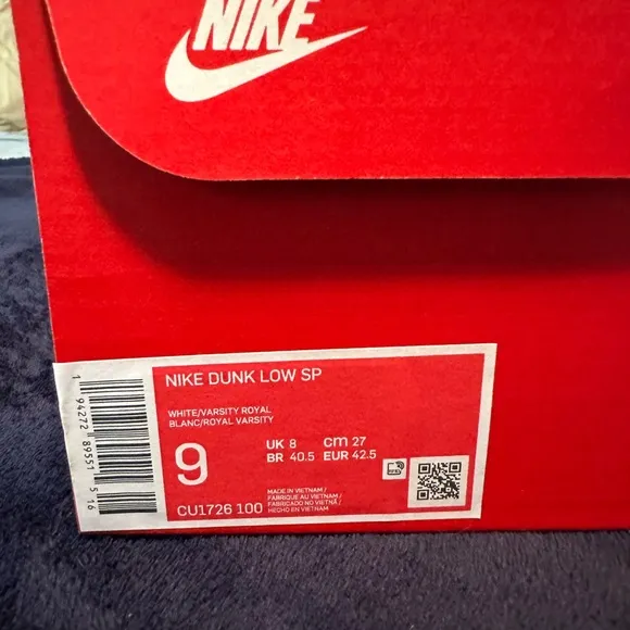 Nike Dunk Low Special Edition Men's Shoes - Blue and White
