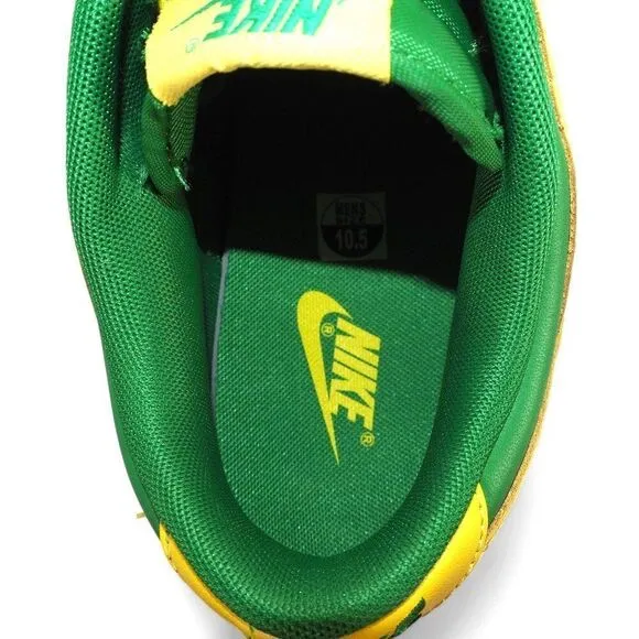 Nike Dunk Low 'Reverse Brazil' Classic 2-Tone Sneakers DV0833-300 Men's 10.5