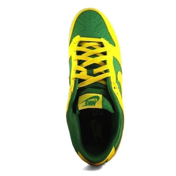 Nike Dunk Low 'Reverse Brazil' Classic 2-Tone Sneakers DV0833-300 Men's 10.5