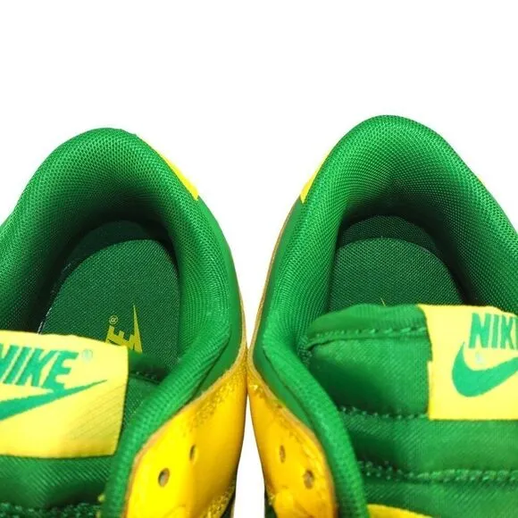 Nike Dunk Low 'Reverse Brazil' Classic 2-Tone Sneakers DV0833-300 Men's 10.5
