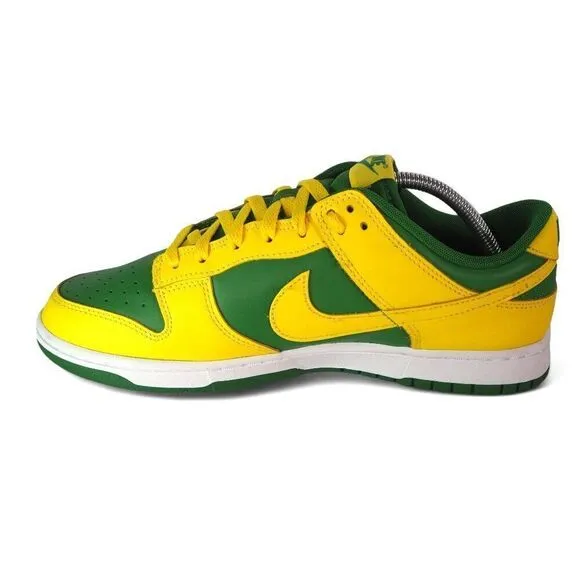 Nike Dunk Low 'Reverse Brazil' Classic 2-Tone Sneakers DV0833-300 Men's 10.5