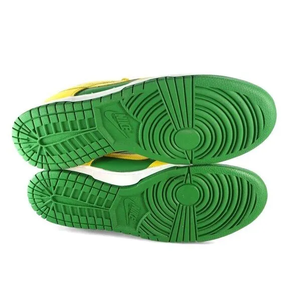 Nike Dunk Low 'Reverse Brazil' Classic 2-Tone Sneakers DV0833-300 Men's 10.5