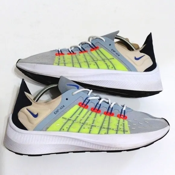 Nike EXP-X14 Obsidian Mist Indigo Force Athletic Running Shoes Men's US 7