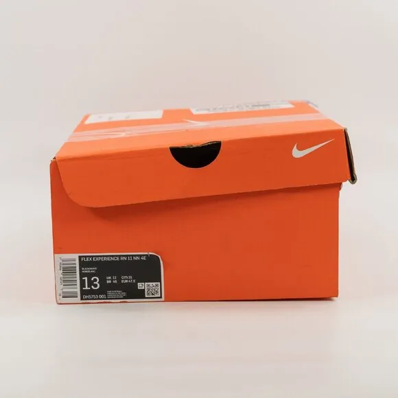 Nike Flex Experience Run 11 EXTRA WIDE 'Black White' DH5753-001 Multi Size