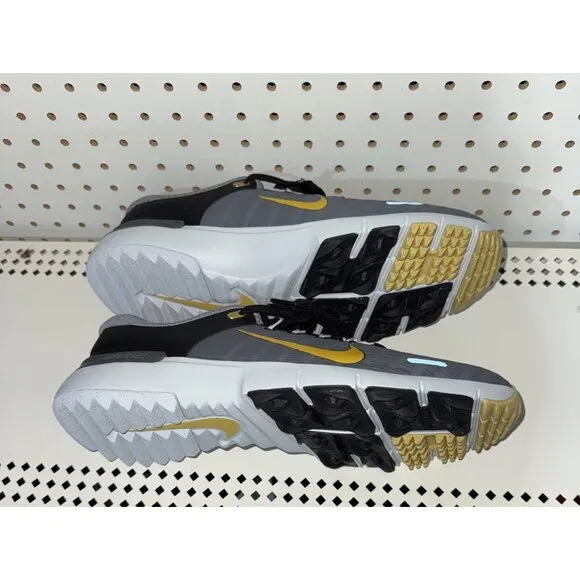 Nike Free Golf NN Mens Spikeless Golf Shoes Size 10 WIDE Gray Gold FQ7875-003