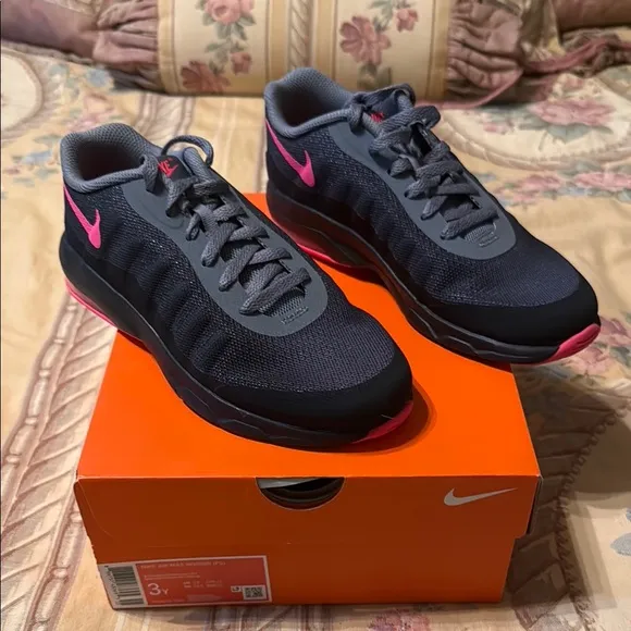 Nike Gray and Pink Athletic Shoes