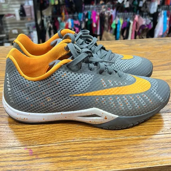 NIKE | Hyperlive EP Cool grey/orange shoes/sneakers