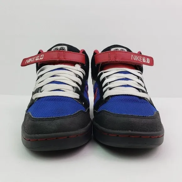 Nike ID Dunk 6.0 Mid 2009 Womens Size 7.5 Black Pink Blue Sneaker Shoes 370685-9
