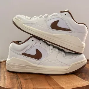 Nike Jordan Stadium 90 White Brown Women's Casual Shoes Size 6 FB2269-121 New