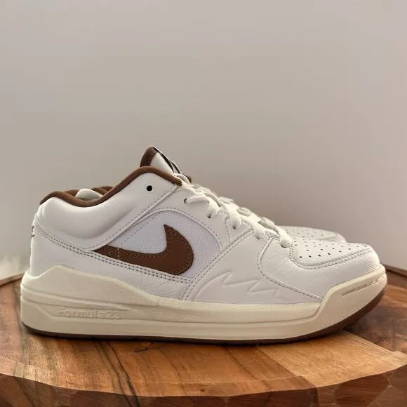 Nike Jordan Stadium 90 White Brown Women's Casual Shoes Size 6 FB2269-121 New