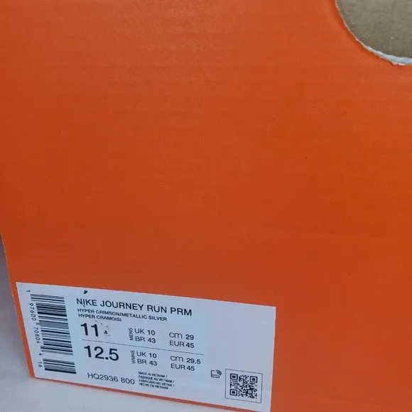 Nike Journey Run Mens Running Shoes HQ2936-800 Orange Gray Reflective Sz 11 New