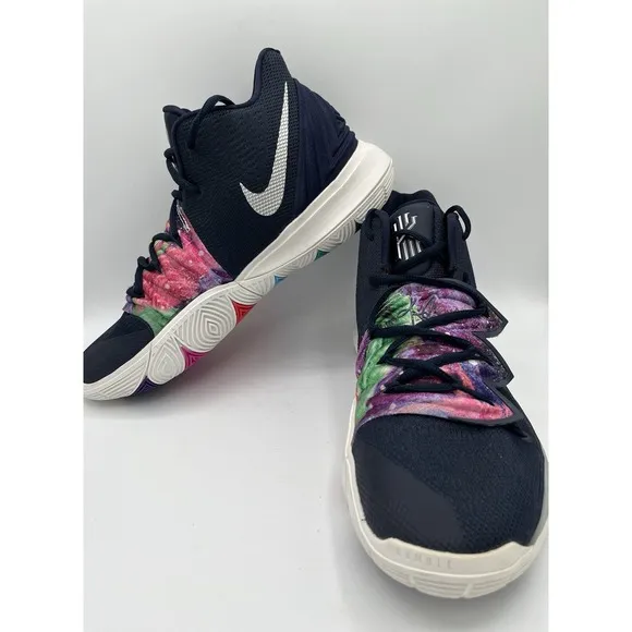 Nike Kyrie 5 Galaxy Blue Mens Basketball Shoes AO2918-900 Size 10.5 Multi Color