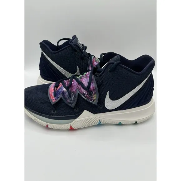 Nike Kyrie 5 Galaxy Blue Mens Basketball Shoes AO2918-900 Size 10.5 Multi Color