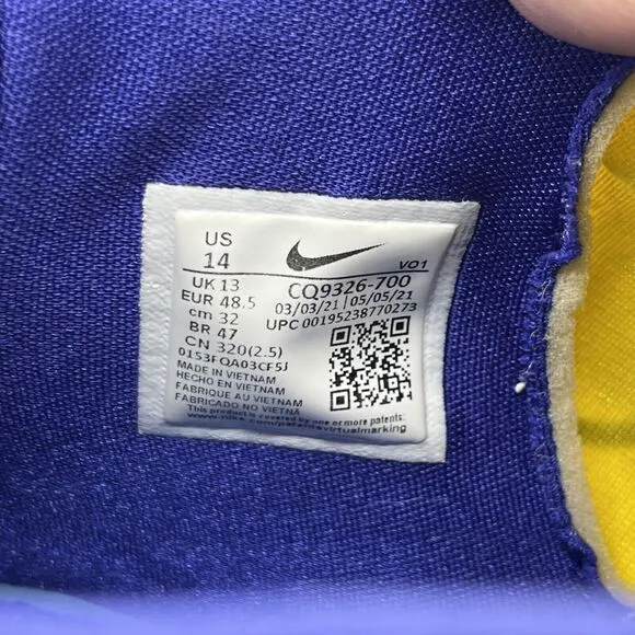 Nike Kyrie 7 &quot;1 World 1 People&quot; Men's Yellow Strike Size 14 (CQ9326-700)