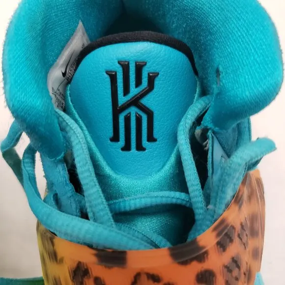 Nike Kyrie Animal Print Oracle Aqua Shoes Logo BQ5599-300 Kids 4 Y Youth 36 6