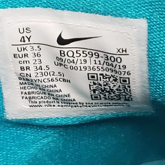 Nike Kyrie Animal Print Oracle Aqua Shoes Logo BQ5599-300 Kids 4 Y Youth 36 6