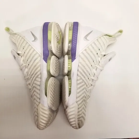 Nike LeBron 16 Mens Size 10 Buzz Lightyear Hightop White Purple Lace Up