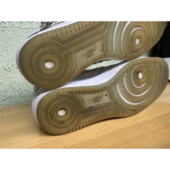 NIKE LUNAR FORCE 1 SKY HIGH PREMIUM QS WHITE-MET SILVER SZ 7.5 704518-100 Woman