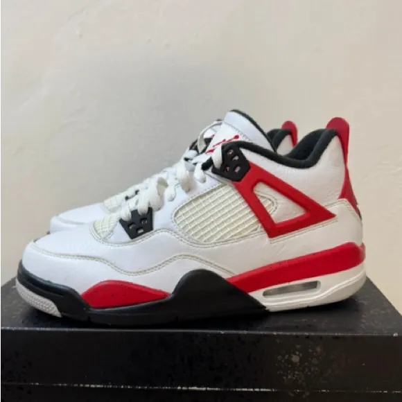Nike Men's Athletic Shoes - White and Red