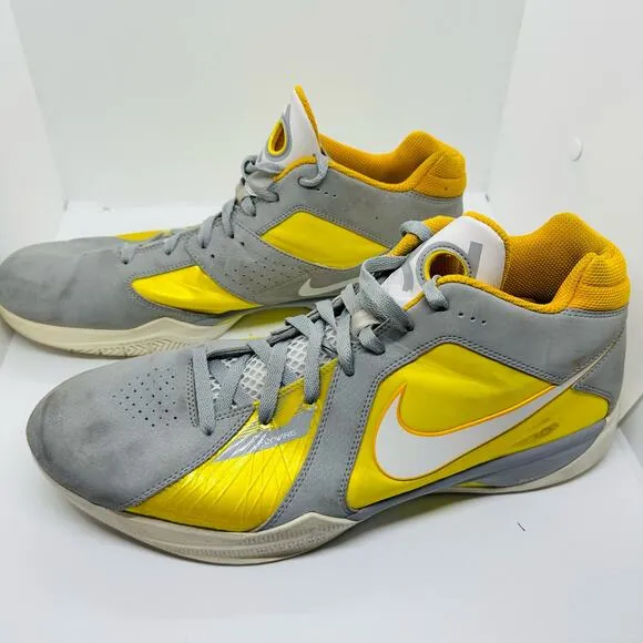 NIKE Men’s KD 3 Wolf Grey Del Sol Lace Up Basketball Sneaker Shoes Size US 14