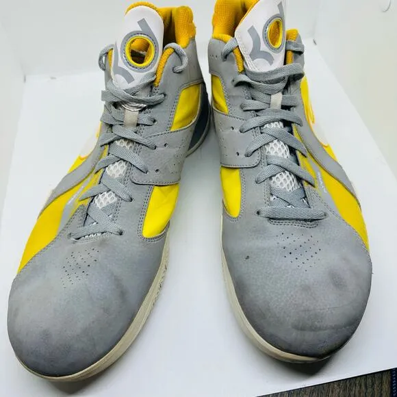 NIKE Men’s KD 3 Wolf Grey Del Sol Lace Up Basketball Sneaker Shoes Size US 14