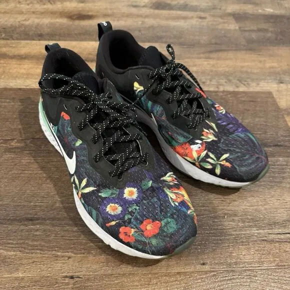 Nike Men's Odyssey React Running Shoe Black Tropical Floral AV3255-001 Size 11